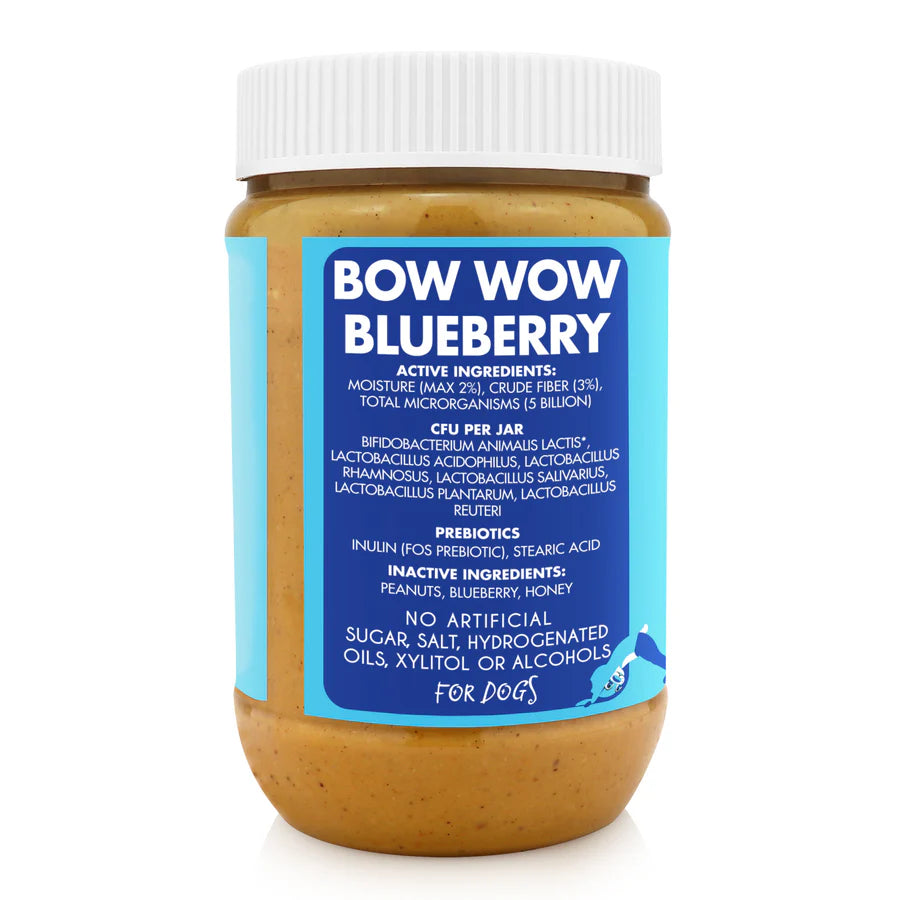 Berry Balance Buddy Budder – Probiotic Peanut Butter for Dogs with Blueberry & Honey