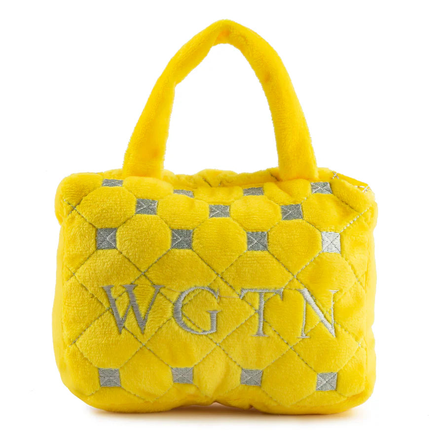 Wagentino Handbag Dog Toy – Luxury Designer Plush Toy with Squeaker