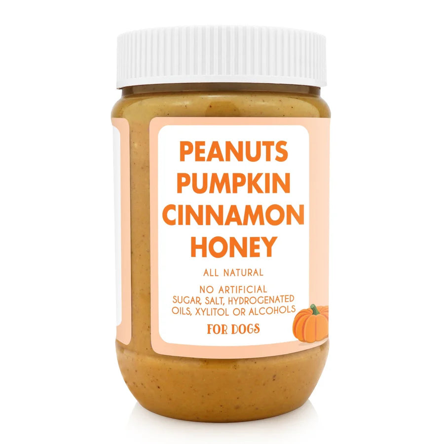 Pumpkin Pup Buddy Budder | Natural Dog Peanut Butter with Pumpkin & Honey | Simon Natural Pets
